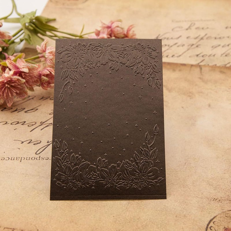 FUGUT 3-D Embossing Folder for Card Making - Plastic Textured Template for DIY Scrapbooking, Paper Crafting and Handmade Art Supplies (3D Starry Sky Flowers 5.8 x 4.1 in) - Image 4
